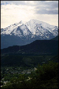 [Overlooking the town of Glenwood Springs.]
